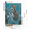 Meerjungfrau 5d DIY Runde Vollbohrer Dimond Gemälde Kit Haus Wanddekoration 30x40cm