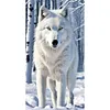 Snow Wolf-14CT Stamped Cross Stitch 40*70cm(Big Size) tapestrymarket