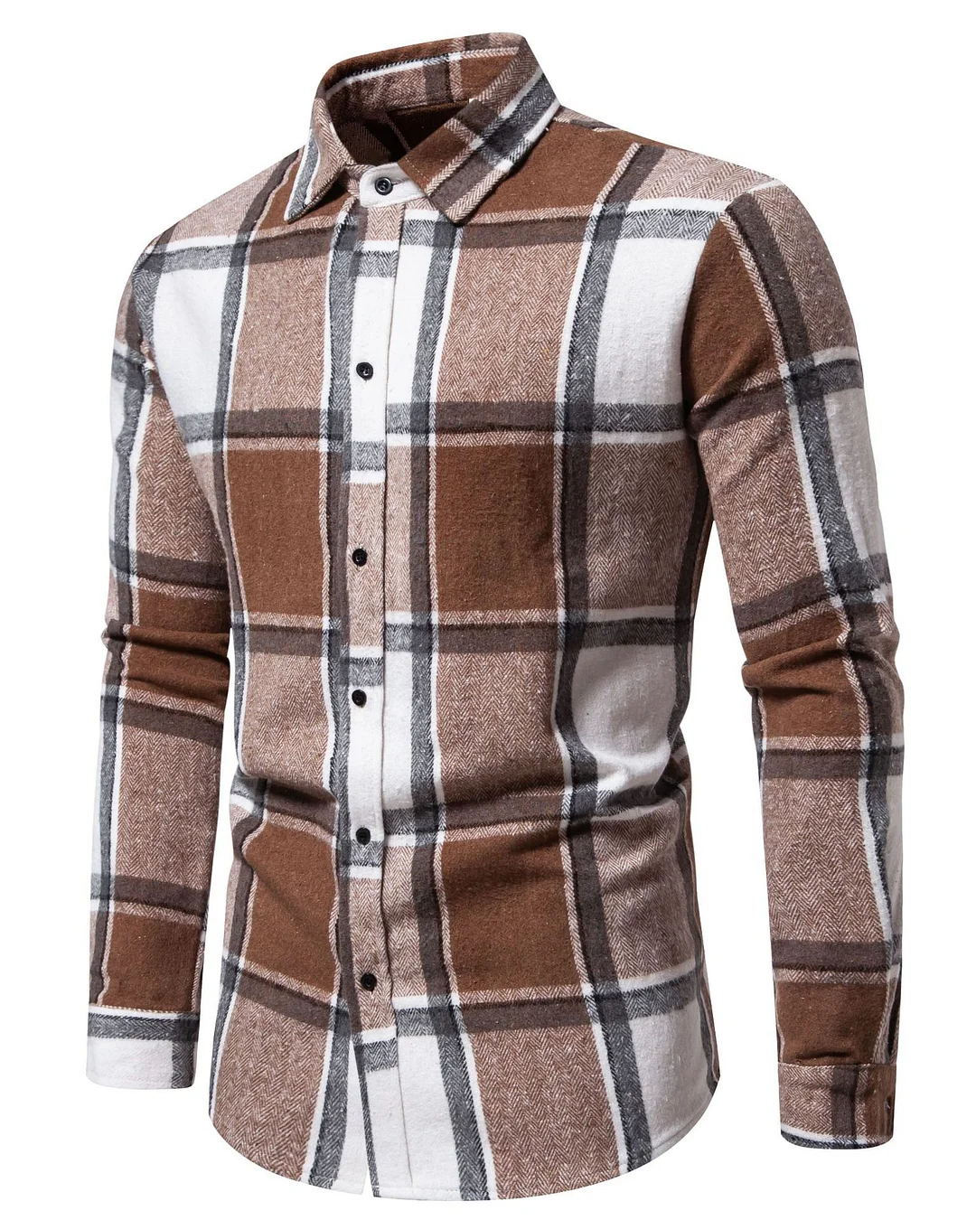 Men's Classic Check Long Sleeve Shirt 0213