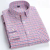 100% Cotton Men's Business Plaid Shirt