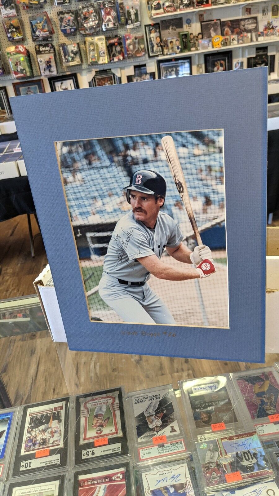 Wade Boggs Red Sox Signed 8x10 Photo Poster painting Matted W/Our COA READ To Joe