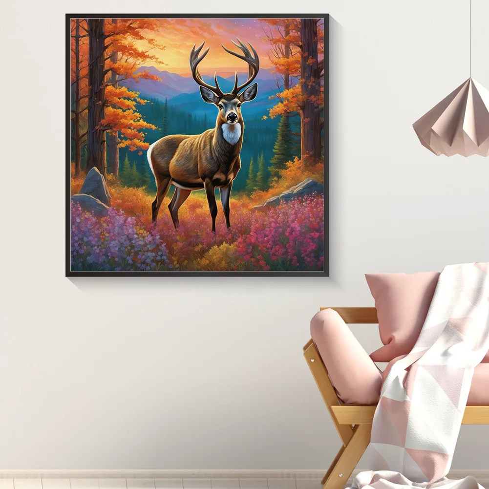 Diamond Painting - Full Round Drill - Elk(Canvas|40*40cm)