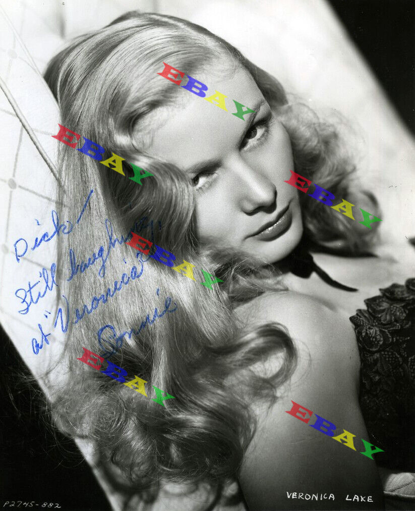 Veronica Lake Vintage 8x10 Autographed Signed Photo Poster painting Reprint