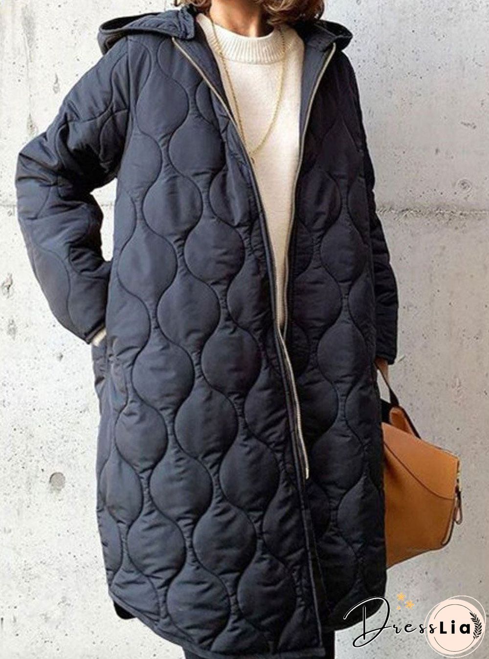 Casual Loose Cotton Cardigan Zipper Coat