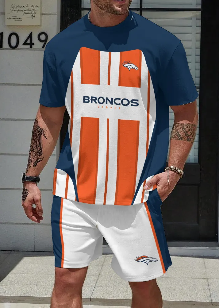 Denver Broncos  Limited Edition Top And Shorts Two-Piece Suits