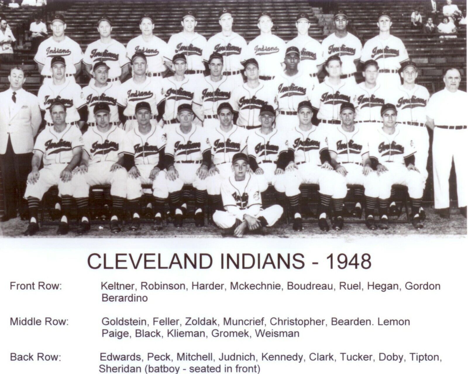 1948 CLEVELAND INDIANS World Series Champions Chief Wahoo 8 x 10 Photo Poster painting Poster