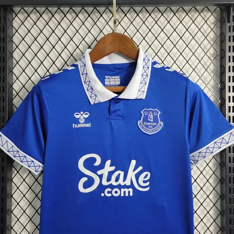 2023/2024 Kids Size Everton Home Soccer Jersey  1:1 Thai Quality