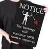 Warning Notice - Vintage Metal Signs(12*16Inch) - Warning