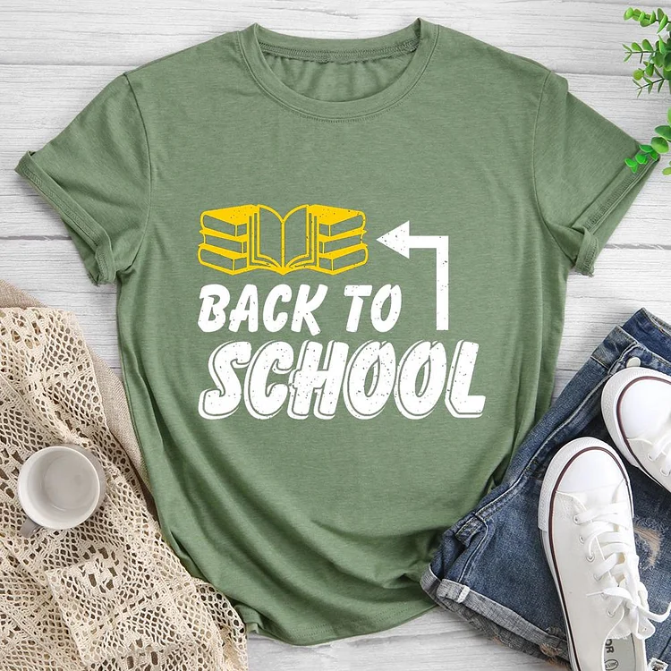 Back to School  Round Neck T-shirt