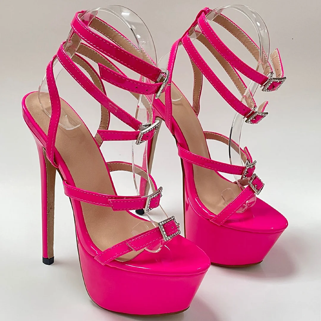 Women Sandals High Heels Fashion New Open Toe Platform Stilettos Fashion Party Shoes Sexy Plus Size High Heels