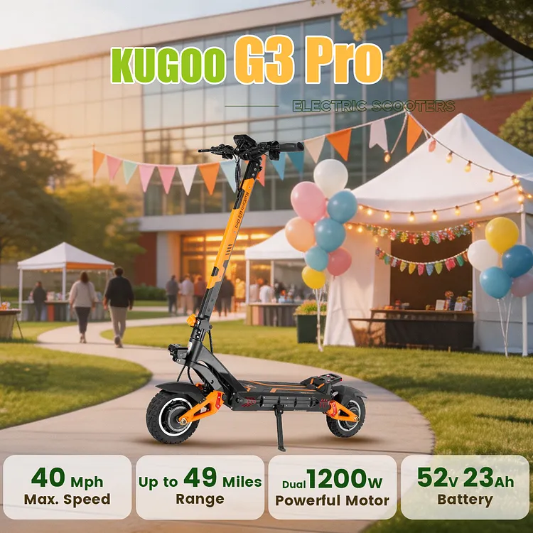 KUKIRIN G3 Pro Electric Scooter | Ultra Premium Dual Drive 1200W Motor Off-Road Scooter