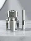 Water Pipe Wrench Thread for 1/2 & 3/4 & 1 Inch PVC/Plastic Pipes Drill Driven Plumbing Repair Kit Pipe Thread Cutting Tool Compatible for Electric Drill