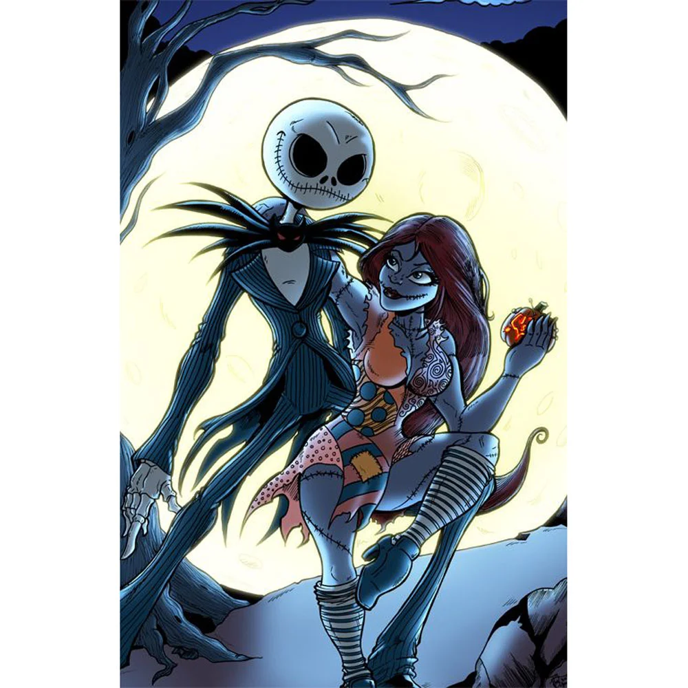 Diamond Painting - Full Round/Square Drill - Nightmare Before Christmas(30*40 - 50*60cm)