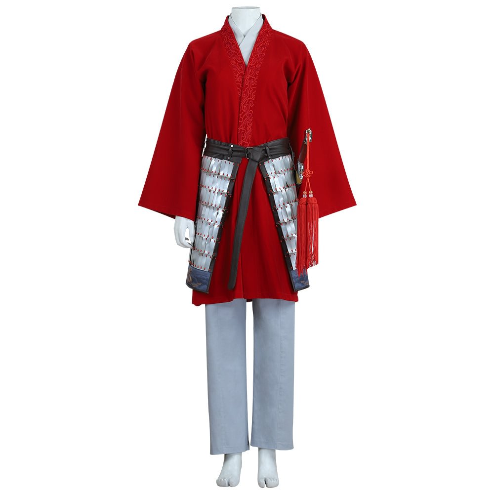 Mulan Cosplay Costumes Female Chinese Style Red Cosplay Suit