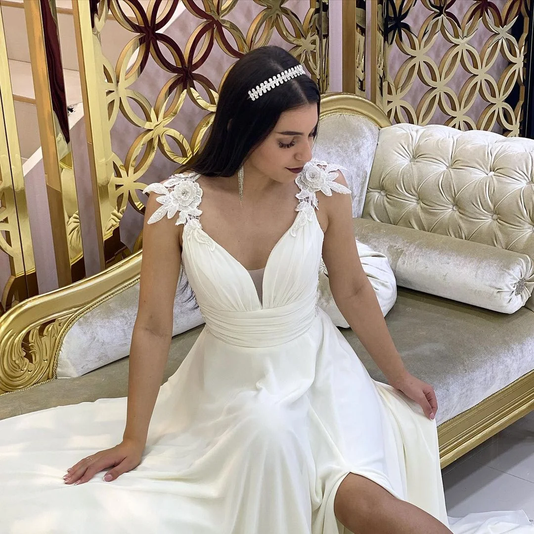 Jewel Sleeveless Long Wedding Guest Dress with Split main image 0