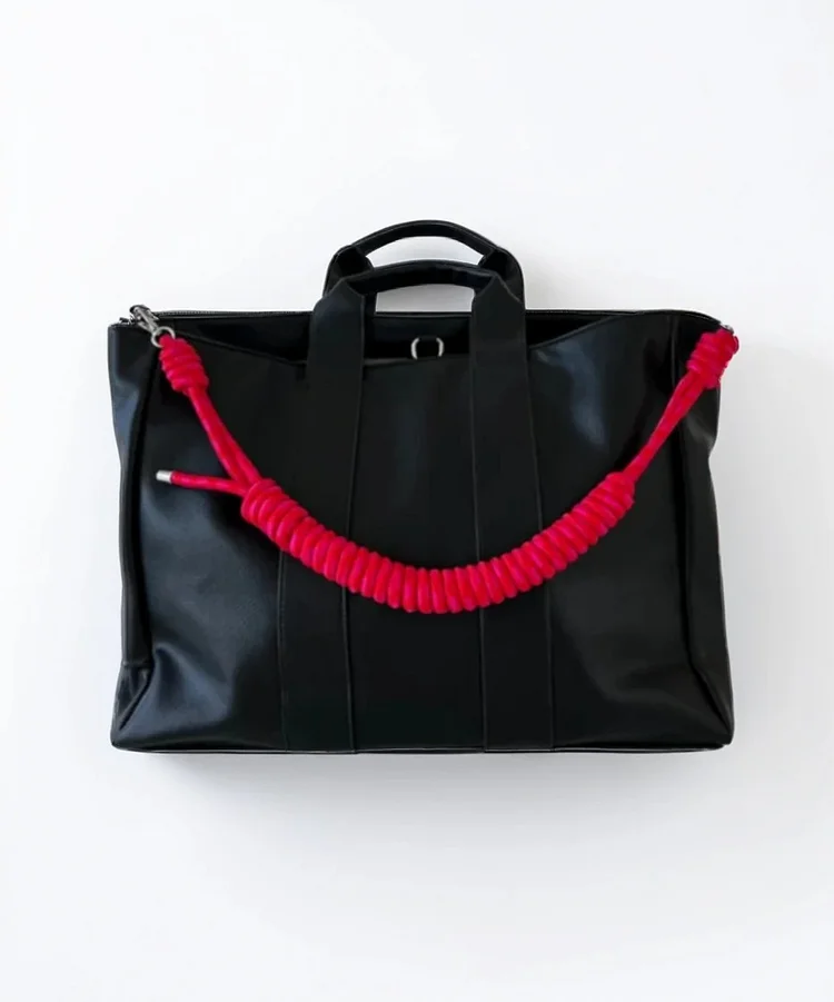 Beautiful Black Large Capacity Faux Leather Satchel Handbag