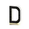 LED Illuminated Modern Address Sign Waterproof Personalized Solar Powered Address Number Dusk To Dawn Adhesive Or Screw Mount for Outside House Light Up Courtyard Hotel Bar