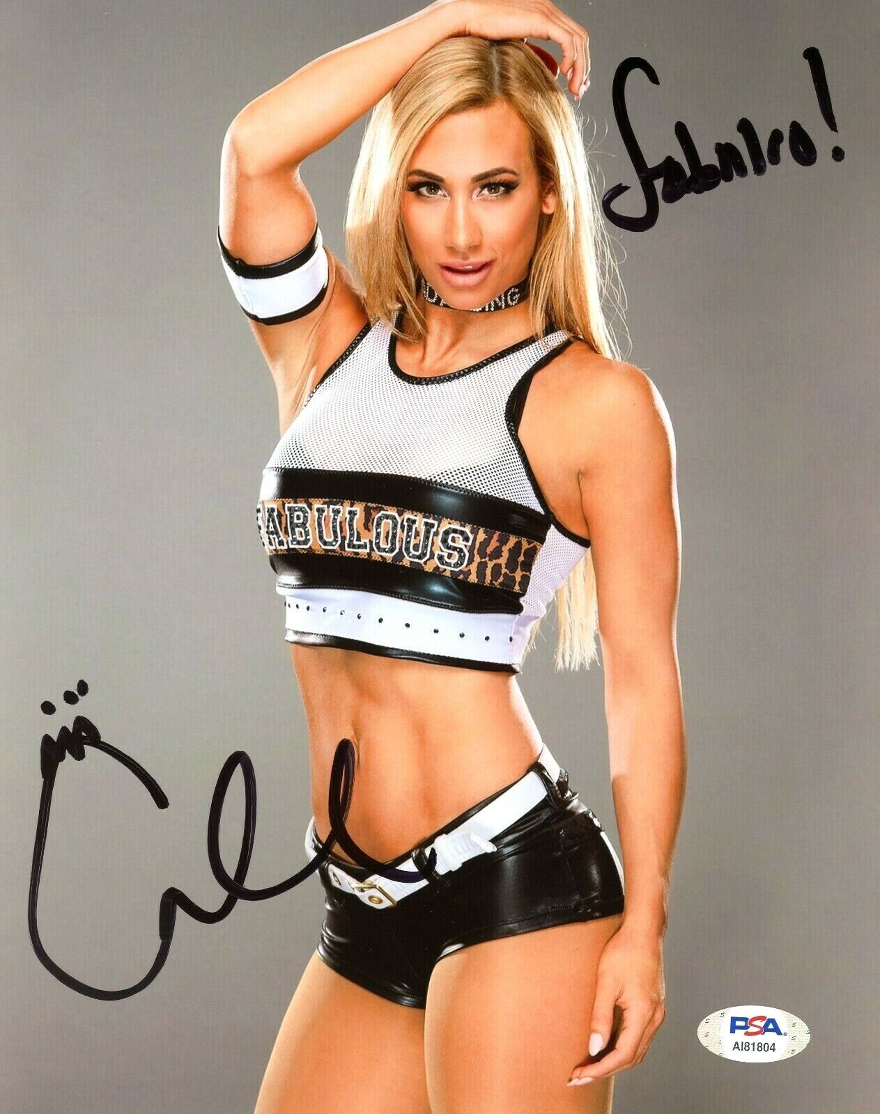 WWE CARMELLA HAND SIGNED AUTOGRAPHED 8X10 Photo Poster painting WITH PROOF AND PSA DNA COA 5