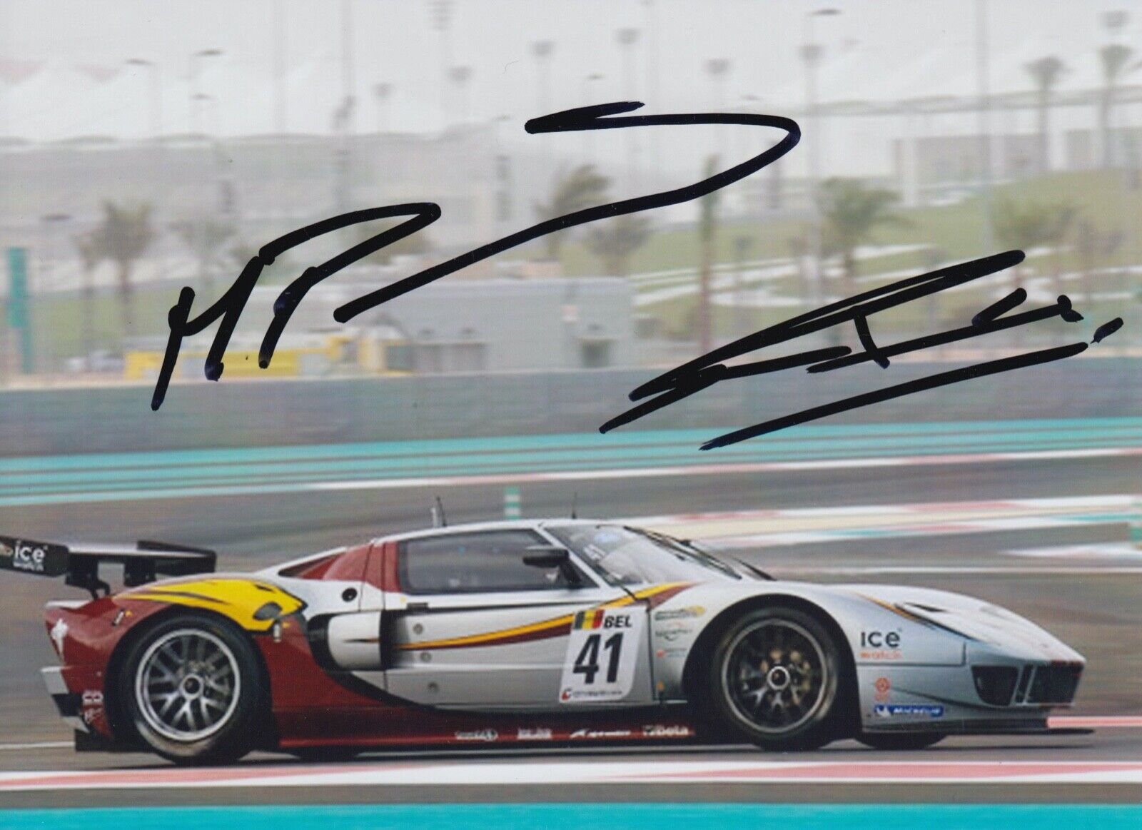 Markus Palttala, Renaud Kuppens Hand Signed 7x5 Photo Poster painting - FIA GT Championship 5.