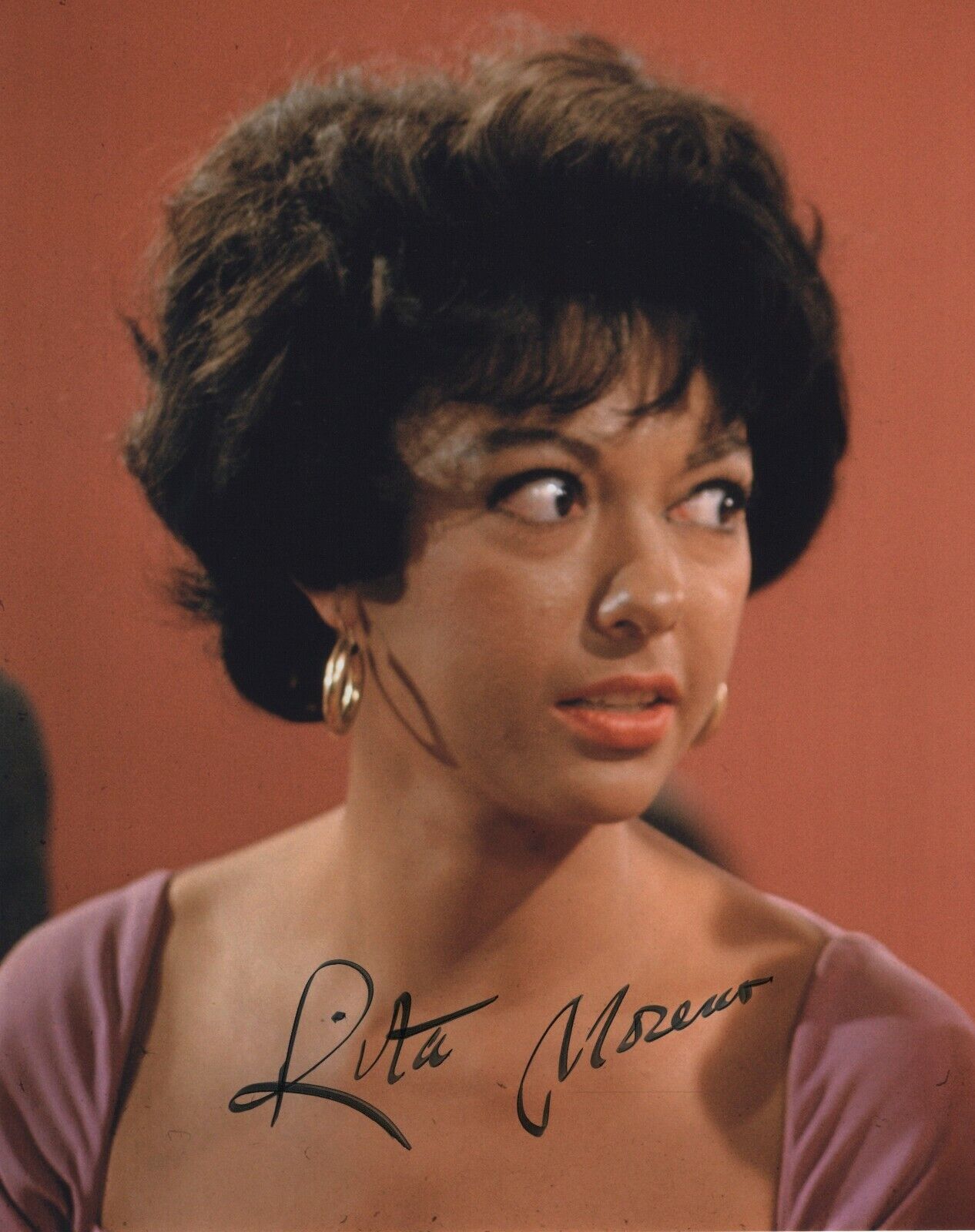 RITA MORENO SIGNED AUTOGRAPH HOT BEAUTIFUL 8X10 Photo Poster painting WEST SIDE STORY #2