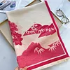 Nature Moutain Water Flower Shawl Scarf