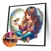 Diamond Painting-DIY Full Round Drill Girl(50x50cm)