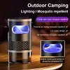 Bug Zapper Outdoor Rechargeable Electric Mosquito Killer Lamp with Night Light