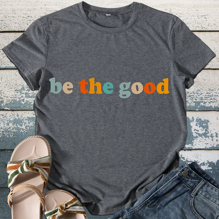 BE THE GOOD Women Round Neck T-shirt - BSTCA0329CP