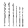 6PCS 4-Blade Saw Tooth Eccentric Drill Bit High-Strength Eccentric Twist Drill