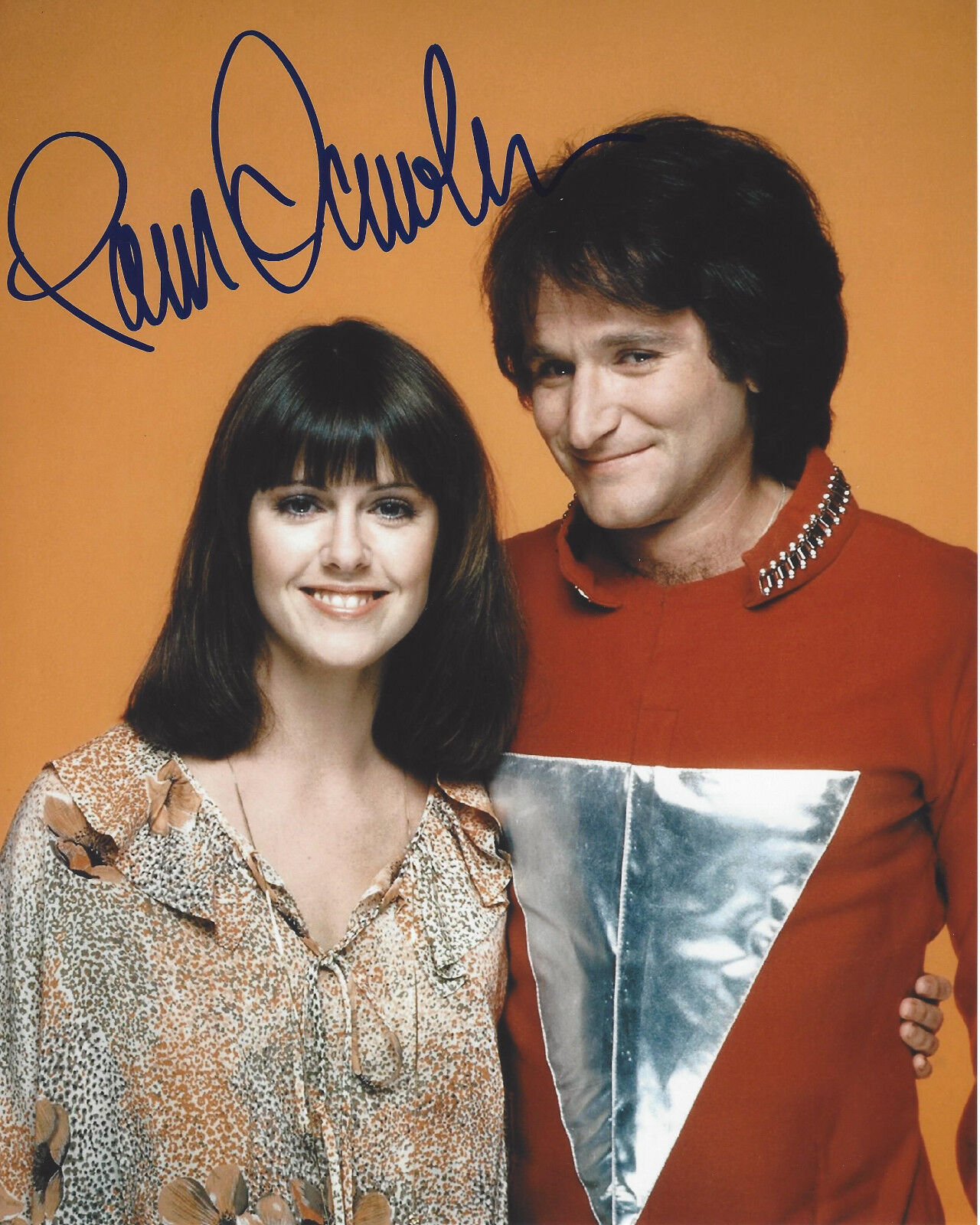 PAM DAWBER SIGNED AUTHENTIC 'MORK & MINDY' AUTHENTIC 8X10 Photo Poster painting F w/COA ACTRESS