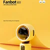 2025 new multi-expression shaking head small fan super cool expression package mini night light air circulation fan