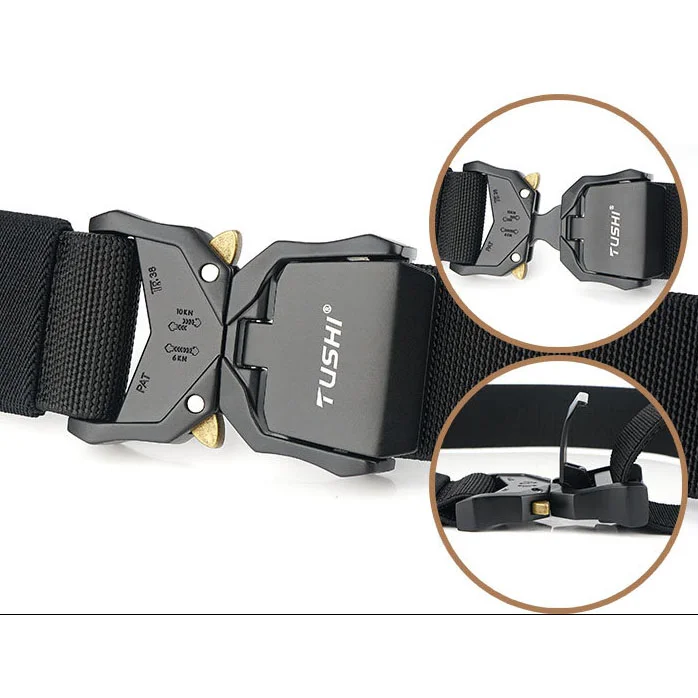 Unisex Vintage Outdoor Buckle Tactical Multi-Function Workwear Outdoor Belt