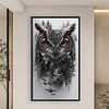 Owl Silhouette-11CT Stamped Cross Stitch 40*70cm/15.75*27.56in(Big Size) tapestrymarket