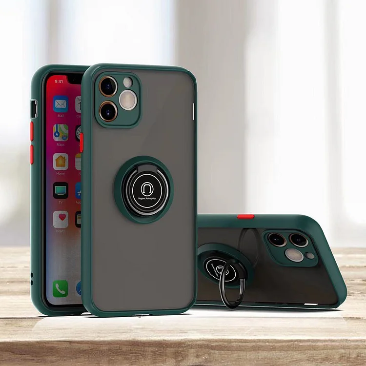 Shockproof Magnetic Case With Ring Holder