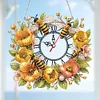 Flowers Bees - 5D DIY Clock