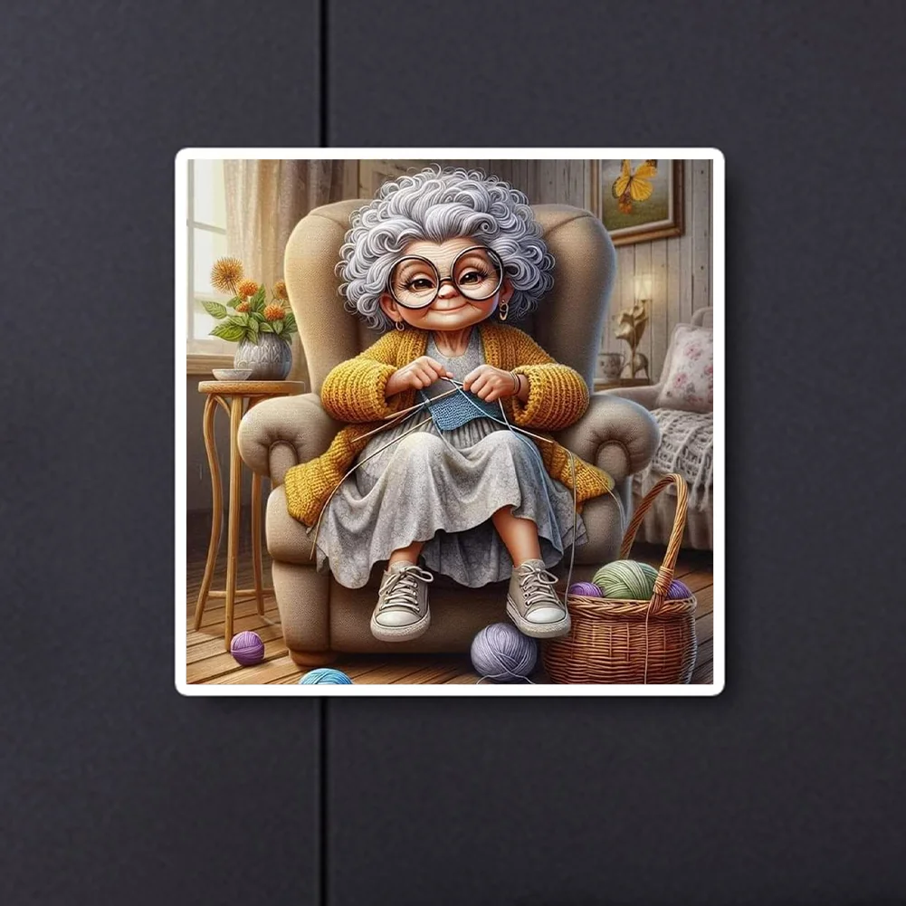 Diamond Painting - Full Round Drill - Grandma(Canvas|30*30cm)
