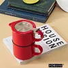 Ceramic Coffee Cup Set One Cup And One Pot