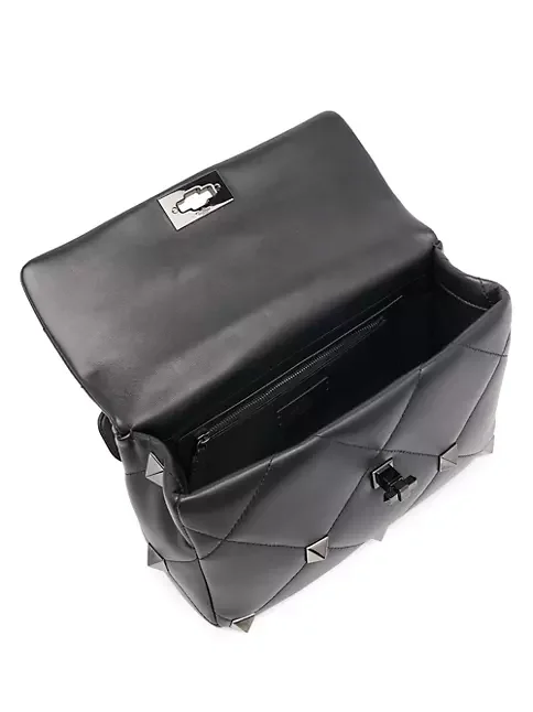 Valentino Garavani Medium Roman Stud Quilted Leather Shoulder Bag