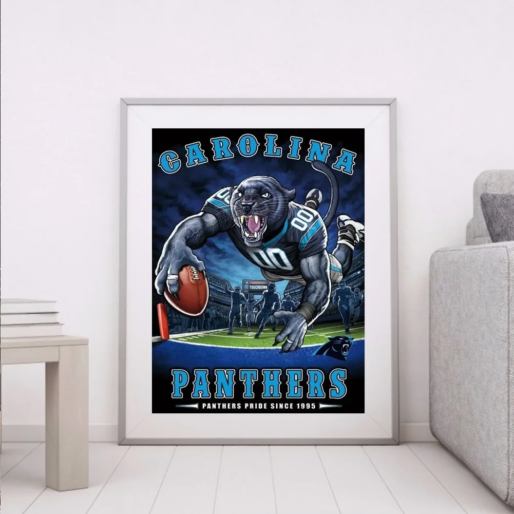 5D DIY Diamond Painting Rugby Abstract Full Round Drill Mosaic Picture Kit