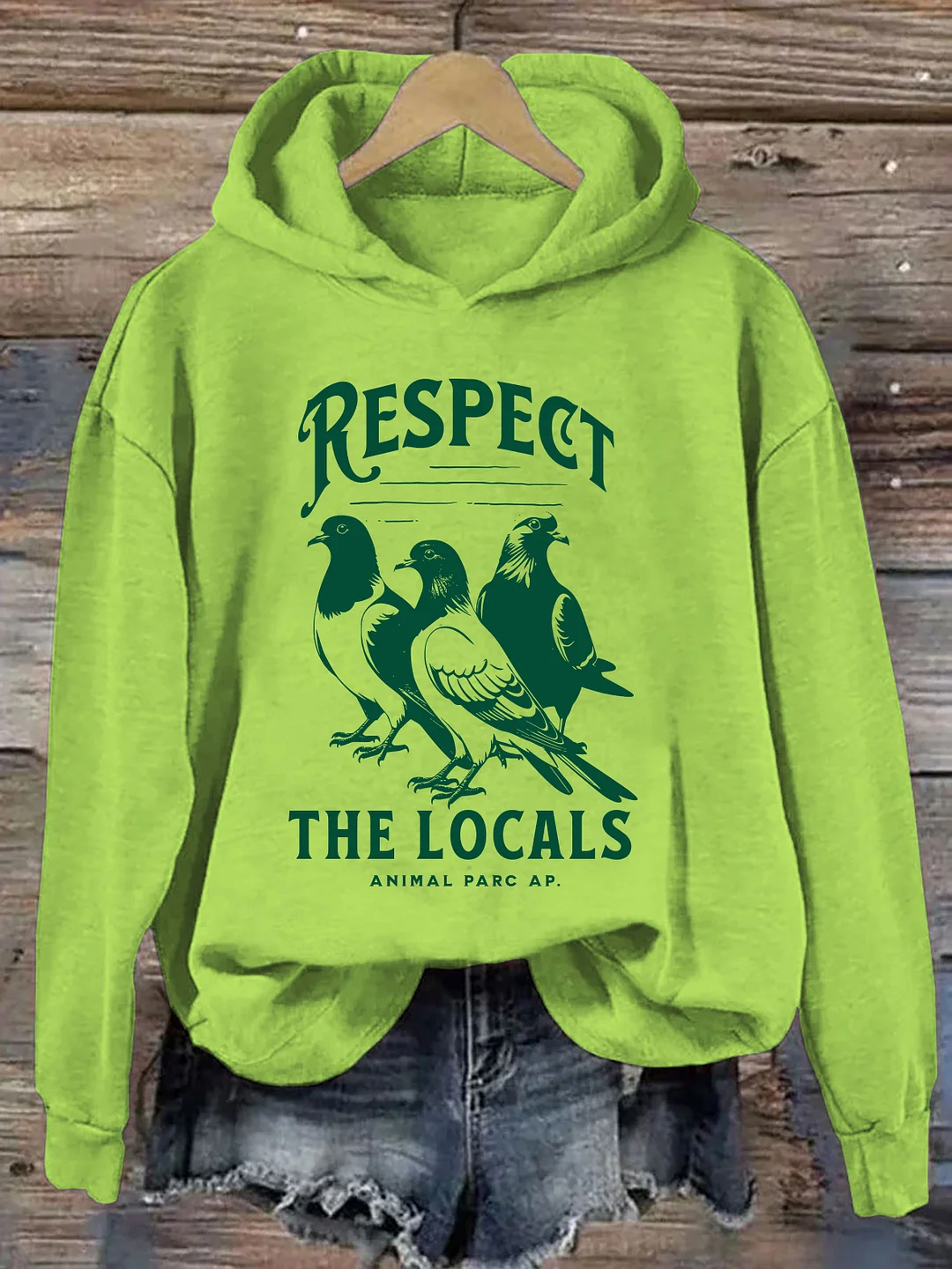 Respect The Locals Pigeon Hoodie