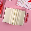 8PCS Loving Pink Red Heart Design A5 / A6 / A7 Girls Portable Writing Paper Notebooks Diary Meeting Stationery Gift