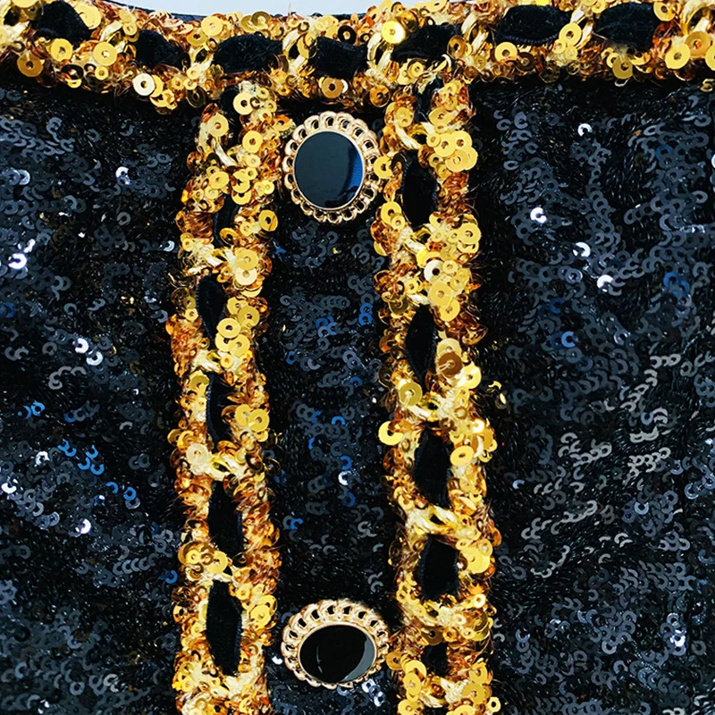 Nigikala Nigikala Early Spring New Star Fashion Heavy Industry Lily Chain Tset Dress