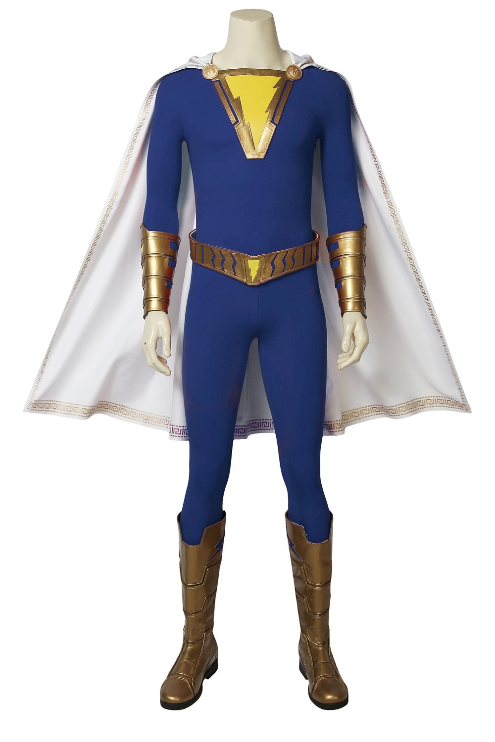 Shazam Freddy Freeman Cosplay Costumes Superheroes Blue Suits