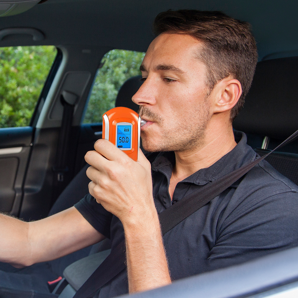 

AT6000 LCD Breath Alcohol Analyzer Digital Breathalyzer Tester for Drivers, 501 Original