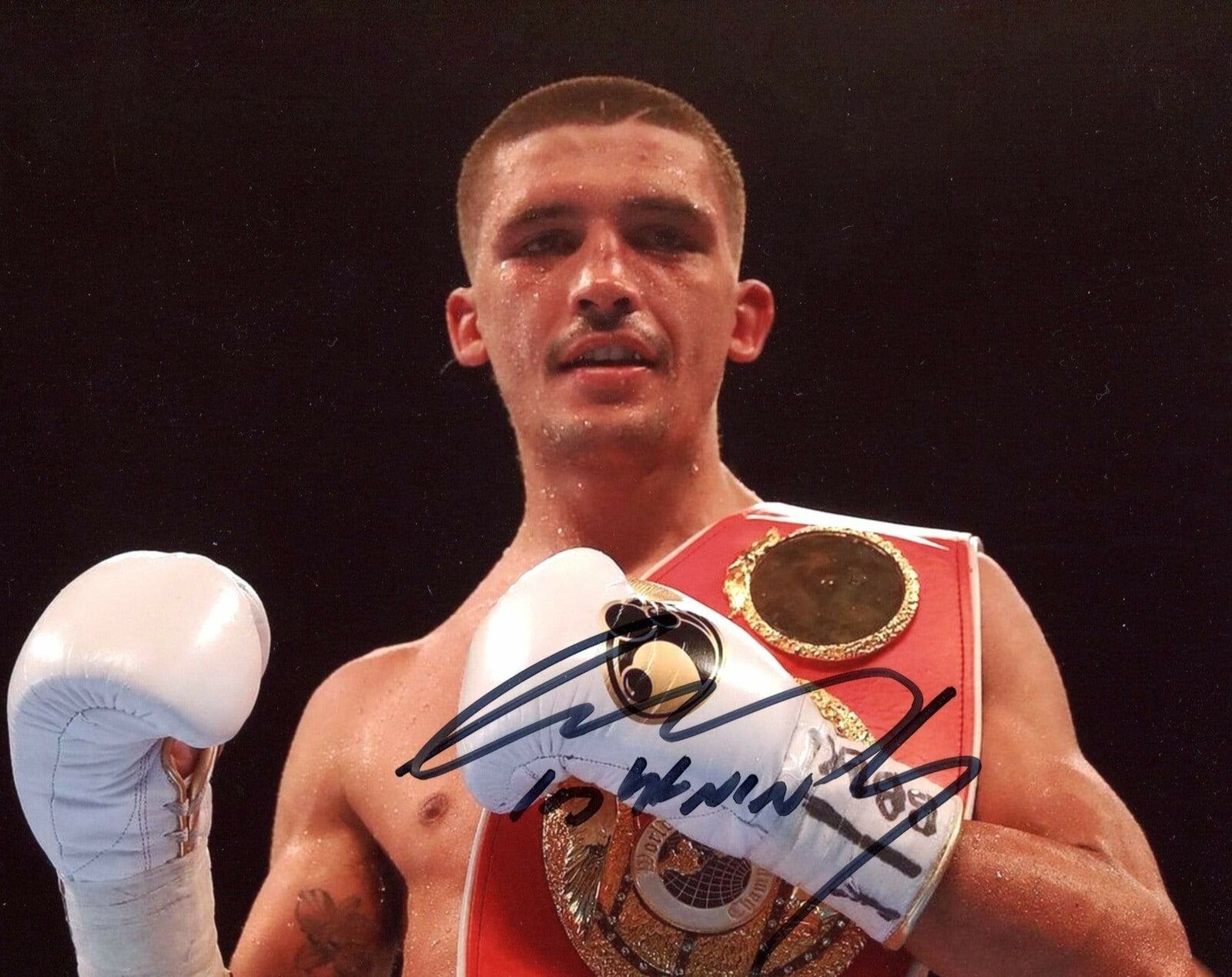 Lee Selby BOXER autograph, In-Person signed Photo Poster painting