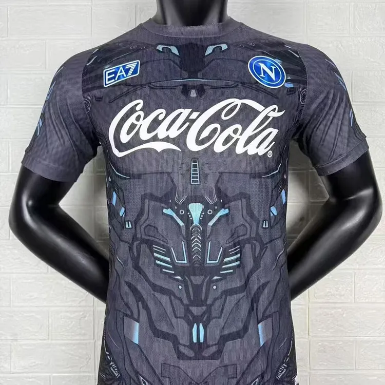 25-26 Napoli jersey training short sleeve player version football jersey 1:1 Thailand quality