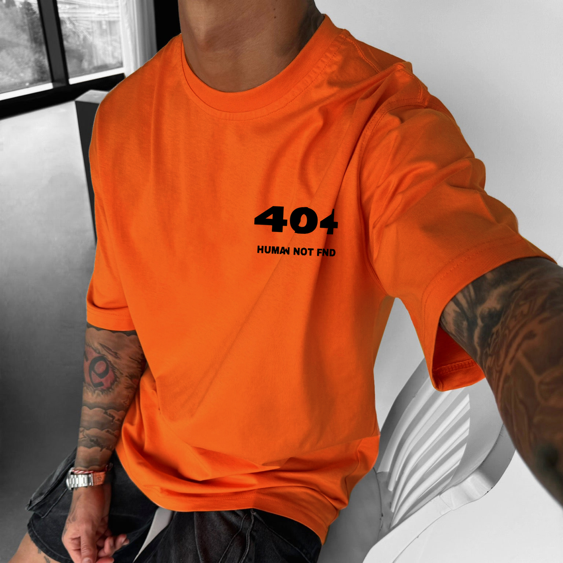 Unisex Casual Oversize 404 T-shirt