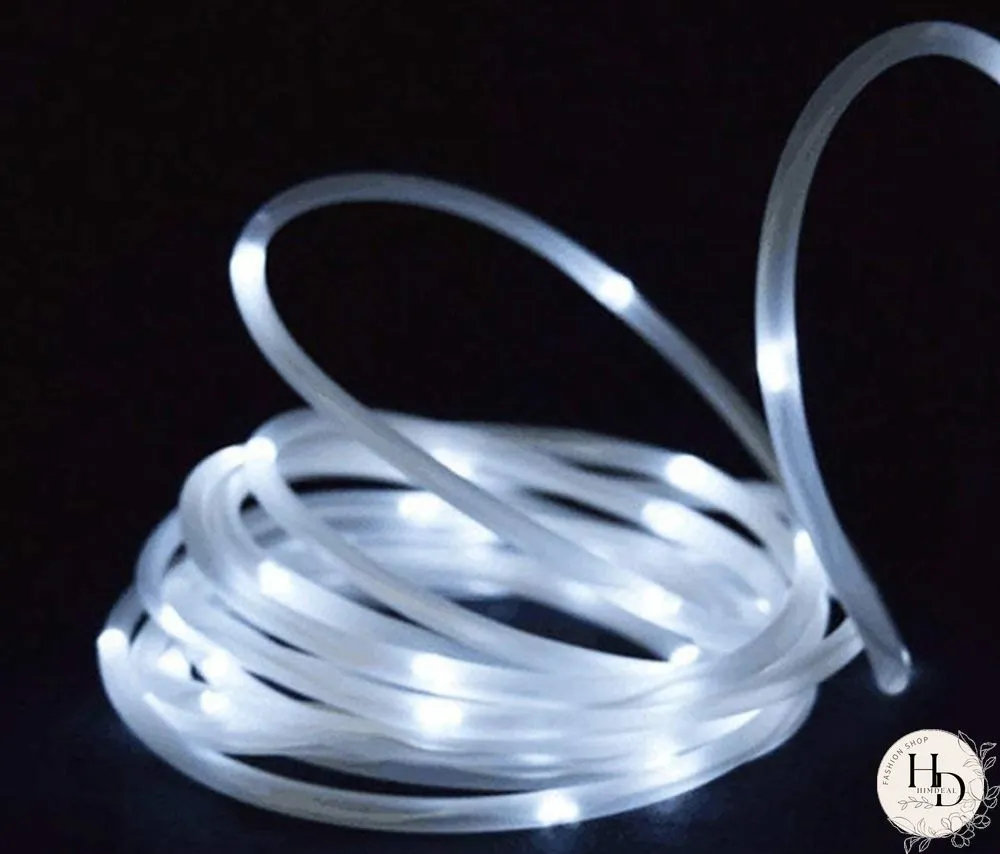 10M 100LED Solar Rope Tube for Garden Lights Waterproof IP67 50LED Solar Powered Lamp Christmas Wedding Lamp Outdoor String Light