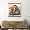 Mushrooms And Books - 11CT Stamped Cross Stitch 50*50cm/19.69*19.69in