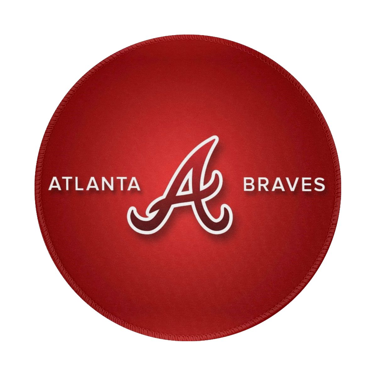 Atlanta Braves Amazing Waterproof Round Mouse Pad for Wireless Mouse